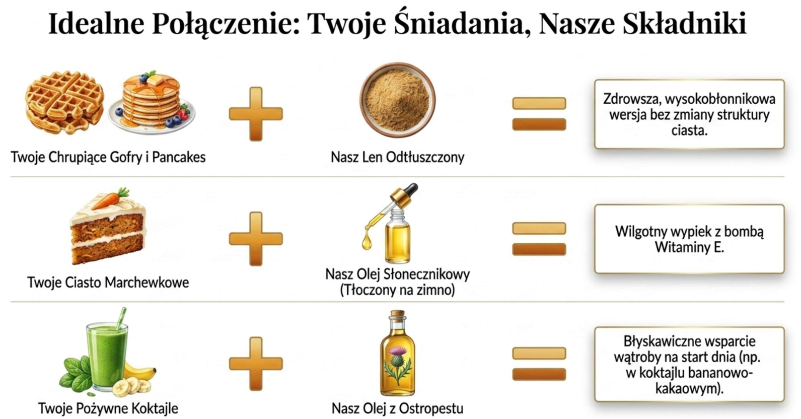 Dlaczego Twoje idealne śniadanie to Nasze składniki?